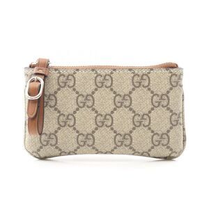 Gucci GG Emblem Leather PVC Key Pouch Coin Case